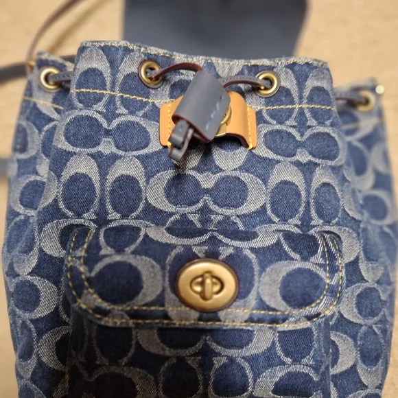 Coach Riya Backpack 21 in Signature Denim - Picture 12 of 15